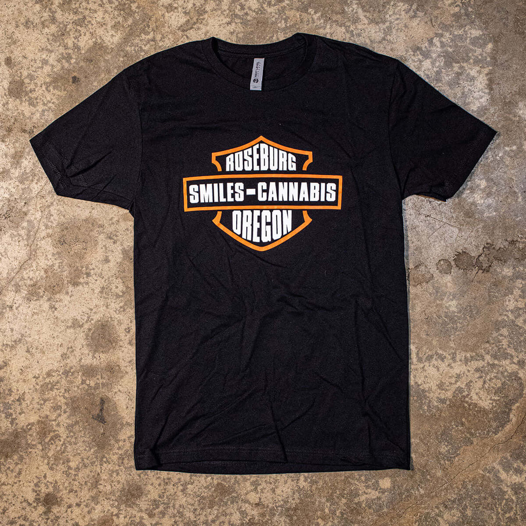 SMILES Davidson Shirt Black Smiles of Roseburg Oregon
