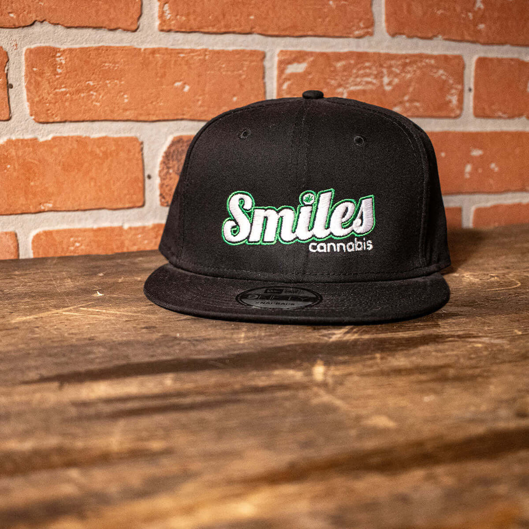 Logo Hat Black with White/Green Text