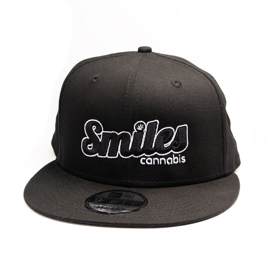 Logo Hat Black with Black/White Text