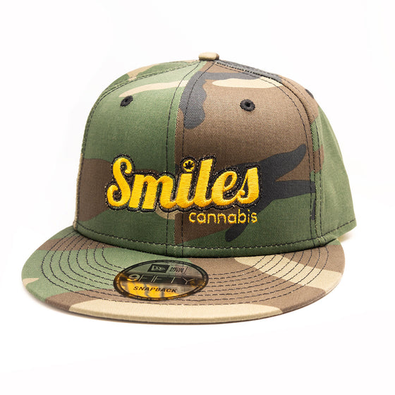 Logo Hat Camo with Yellow/Black Text