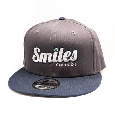 Logo Hat Gray/Blue with White/Blue Text